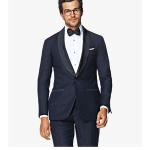 Navy Tuxedo: Jacket, pants, shirt, bow tie